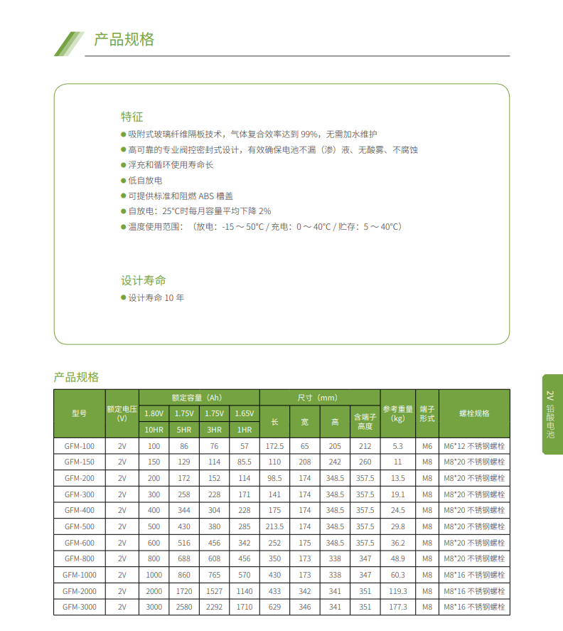 YY易游蓄电池2V系列(图3)